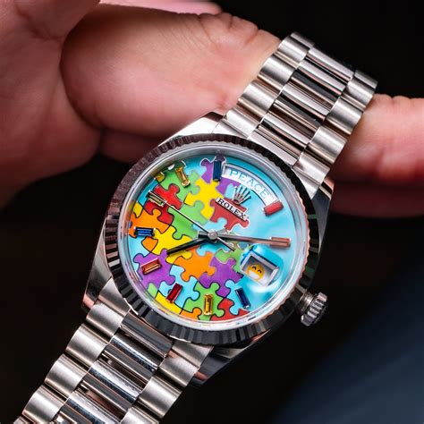 rolex day-date 36 emoji puzzle|rolex day date puzzle dial.